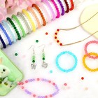 1400 Pieces 6mm Round Glass Beads For Jewelry Making  28 Colors Crystal Beads   