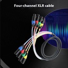 4 Channel Xlr Male To Female Snake Cable Microphone Audio Cable Stage Recording