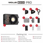 Zhiyun Molus X100 Pro 100w Led Video Light Pocket V2upgrade Version Grip Battery