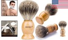 Deluxe Badger Hair Shaving Brush - Ergonomic Design For Barbershop Experience