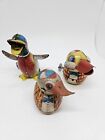Vintage 1950 s Japanese Tin Litho Mechanical Wind-up Toy Duck Lot Japan