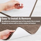 Plush 9 x30  Bullnosed Carpet Stair Treads Cover Landing Mat Self Adhensive