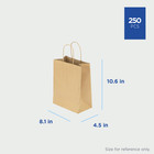Karat Balboa  small  Paper Shopping Bags - Kraft - 250 Ct  Fp-sb100