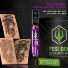 Poseidon Wireless Tattoo Pen Practice Kit 3 Stroke Settings Digital Display