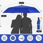 Strong Windproof Stick Compact Umbrella For Rain  One-click Automatic Open And C