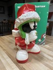 Rare Vintage Marvin The Martian Looney Tunes Santa Figurine W  Box