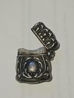 Antique Sterling Silver Match Safe  Vesta Case  Match Holder  Repousse  1890 s