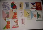 Vintage Christmas Greeting Cards Lot Of 15 New And Unused Holiday 