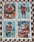 Usps Greetings Holiday 12  32-cent Stamps Holiday Scenes Santa Holly   More Ognh