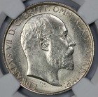 1902 Great Britain Silver Florin Ngc Ms 62 2 Shilling