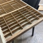 Antique Hamilton Printer s Drawer Letterpress Type Case Shadowbox Free-freight  