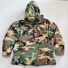 Us Army Coat Mens Large Woodland Camo Cold Weather Field Jacket Hooded