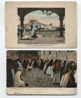 2 1910 French Offices In Palestine  jerusalem  Postcards To Usa  y10406 