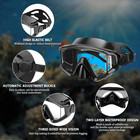 Diving Mask Anti-fog Swimming Snorkel Mask Suitable For Adults Scuba Dive Swim S