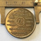 Addiction Recovery Serenity Prayer Chip Token Coin Medal Aa 21 Years Sober