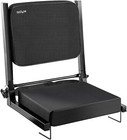 Wide Stadium Seat For Bleachers Adjustable Back Support W back Cushion   Strap