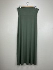 Zenana Plus Size Womens Sz 2xl Olive Green Maxi Skirt Relaxed Fit Rs-1343xp