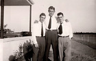 Vintage Photo Old Outdoor Antique Picture Cars Boys Men Guys Friends Shirt Tie