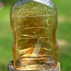 Vintage Glass Bottle Golden Wedding Whiskey Bottle Carnival  Jos Finch Marigold