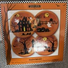 Sakura Haunted Hideaway Halloween Salad Plates Set Of 4 Hand Painted Dessert