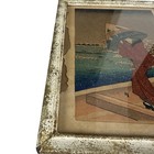 Utagawa Hiroshige Antique Woodblock Print Woman In Snow  Original 1900s Reprint
