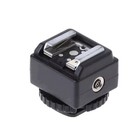 For Nikon For Canon Flash To Camera Hot Shoe Converter Adapter Pc Sync Socket