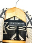 Vintage Beige Grey Geometric Aztec Navajo Boho Tapestry Cropped Jacket S M