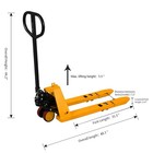 Foldable Pallet Truck Narrow Pallet Jack Mini 2200lbs Capacity 31 5x15 Forks