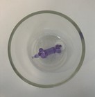 Balloon Dog  purple  Stemless Wine Drinking Glass 12 Oz The Ardon Collection New