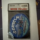 Vintage Seattle Space Needle Mount Rainier Washington Travel Souvenir Patch New