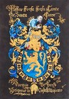 Hand Painted Old Look Miniature Leaf Coats Of Arms Of Europe And Golden Fleece