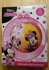 Disney Junior Minnie Mouse 28  Inflatable Ball Sprinkler Rolls   Sprays New