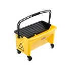 Microfiber Mop Bucket With Press Wringer 26 Yellow Rubbermaid Commercial Hygen
