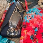 Vintage Ray-ban Lightweight Gold Aviator Sunglasses W case cloth