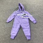 Milano Di Rouge Kids Lux Hooded Signature Sweatsuit 2t Lavender Purple Set Nwt