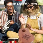 Travel Cajon Drum Box  Portable Wooden Hand Drum Beat Box Cajons Percussion I   