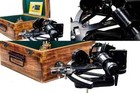 Vintage C Plath Antique Look Black 9  Nautical Sextant 1712 Fully Working