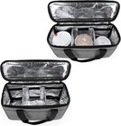 Reusable 3 Cups Drink Carrier For Delivery With Adjustable Dividers  Insulate   