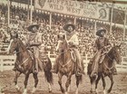 Buffalo Bill s Wild West Show Cowboys Canvas Dangler Banner 12 x16  New