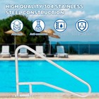 Swimming Pool Handrail 55x32   54x36  Hand Rail Stainless Steel W  Grip Cover
