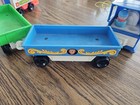 Fisher Price  Express Train 2581 Engine two Cars  caboose with Conductor