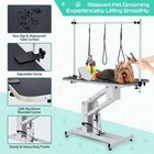 Hydraulic Pet Grooming Table For Large Dogs Adjustable Height Dog Grooming Table