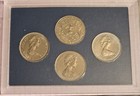 British Islands 4 Coins Set Of Silver Jubilee Crown Coins 1952 - 1977 England