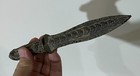 Old Cambodia Khmer Style Bronze Sculpture Of A Dagger   Knife