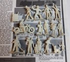  rare White  Marx  sears Shopping Center  Play Set  5490   15pc Figure Set Vg-nm