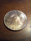 1962 D Us Half Dollar Silver Coin Ben Franklin U s Coins 90  Silver  toning  A 