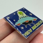 New Mexico Ufo Alien Enamel Lapel Pin Roswell Style Souvenir