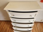 Madeline 5 Drawer White Dresser