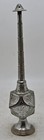 Antique Brass Holy Water Bottle Original Old Hand Crafted Engraved