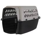 Vibrant Life 26in Pet Kennel Dog Crate Hard Sided Carrier Black Gray